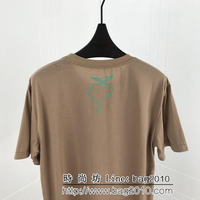 BURBERRY巴寶莉 19早春新款 老佛爺限定款 塗鴉印花短袖T-shirt 數碼印花刺繡 男女同款 ydi2523